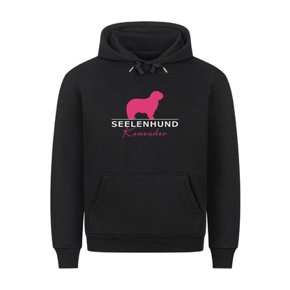 Premium Hoodie "Komondor - Seelenhund" Schwarz – hunde-shirt.de