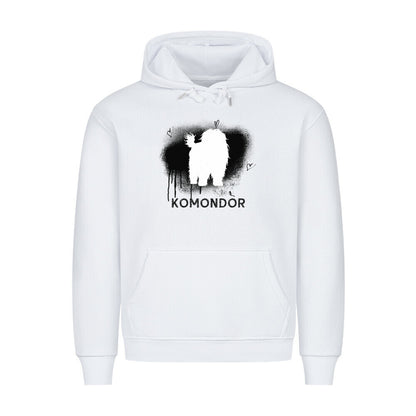 Premium Hoodie "Komondor - Brush" Weiß – hunde-shirt.de