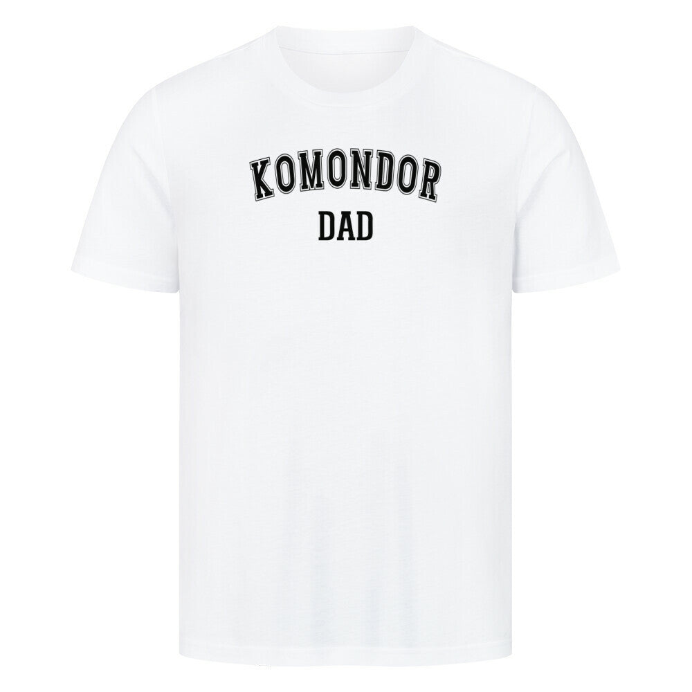 Premium T-Shirt "Komondor - DAD" Weiß – hunde-shirt.de