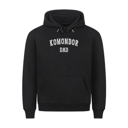 Premium Hoodie "Komondor - DAD" Schwarz – hunde-shirt.de