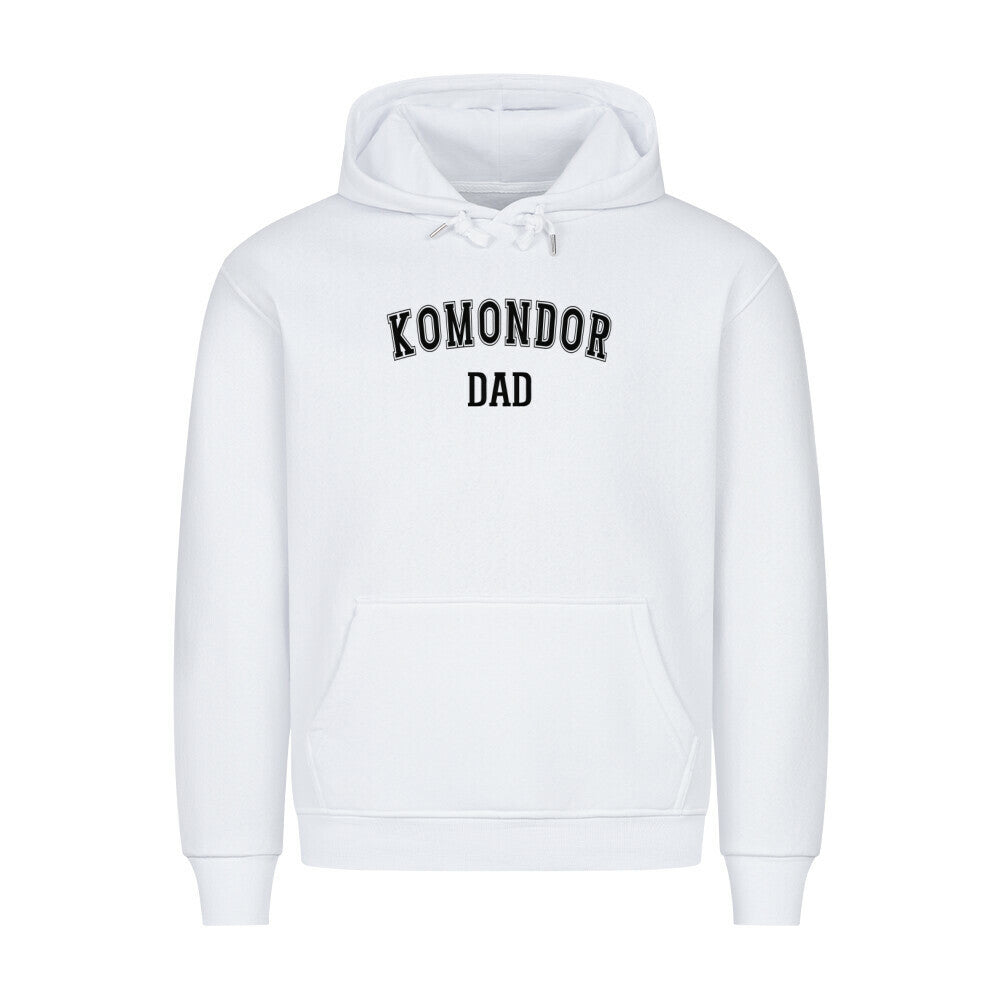Premium Hoodie "Komondor - DAD" Weiß – hunde-shirt.de