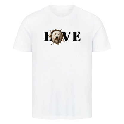 Premium T-Shirt "Komondor - LOVE" Weiß – hunde-shirt.de