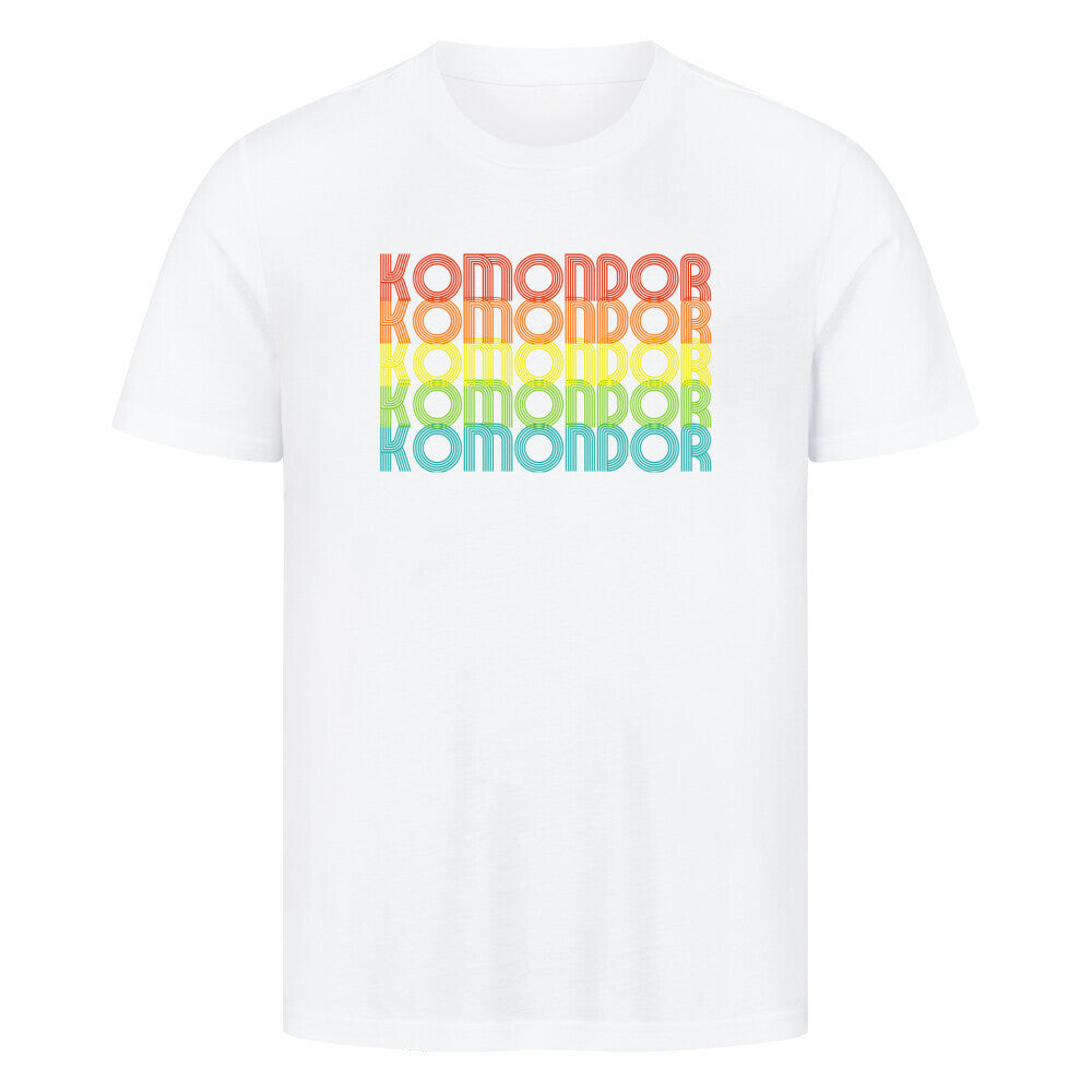 Premium T-Shirt "Komondor - RETRO" Weiß – hunde-shirt.de