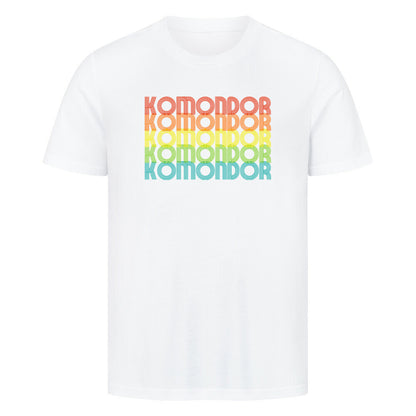Premium T-Shirt "Komondor - RETRO" Weiß – hunde-shirt.de