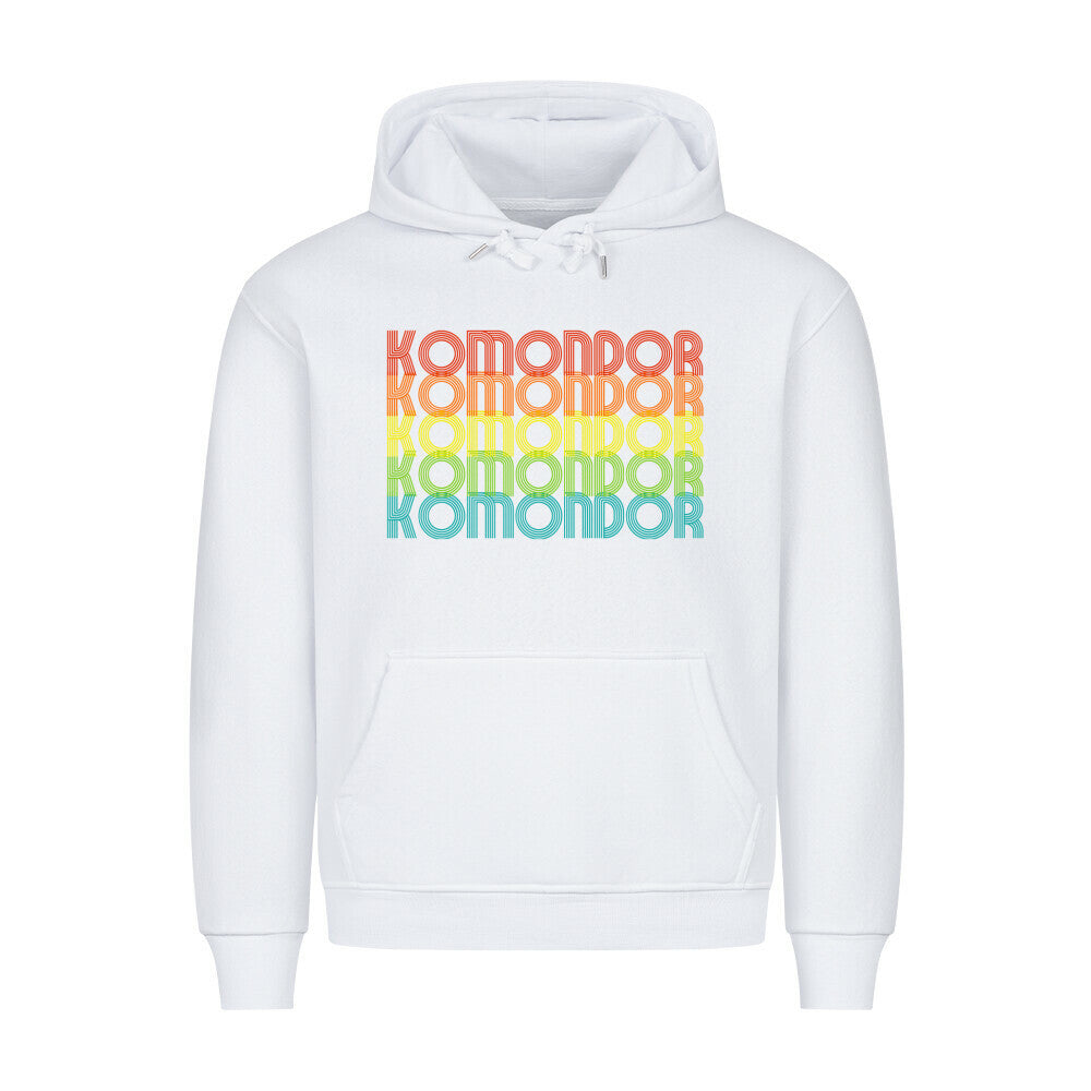 Premium Hoodie "Komondor - RETRO" Weiß – hunde-shirt.de