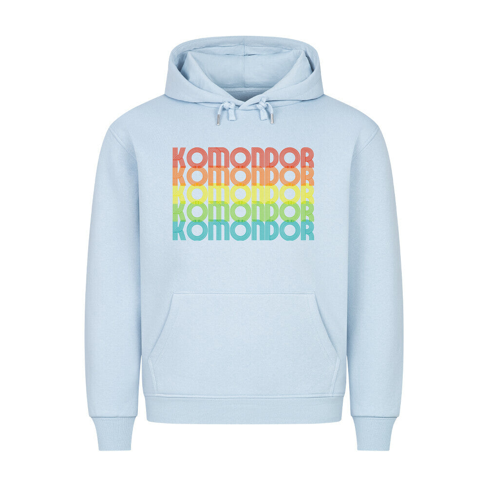 Premium Hoodie "Komondor - RETRO" Babyblau – hunde-shirt.de