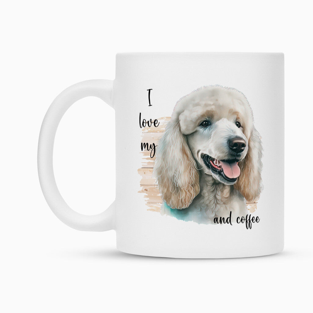 Tasse "Königspudel - I love my..." – hunde-shirt.de