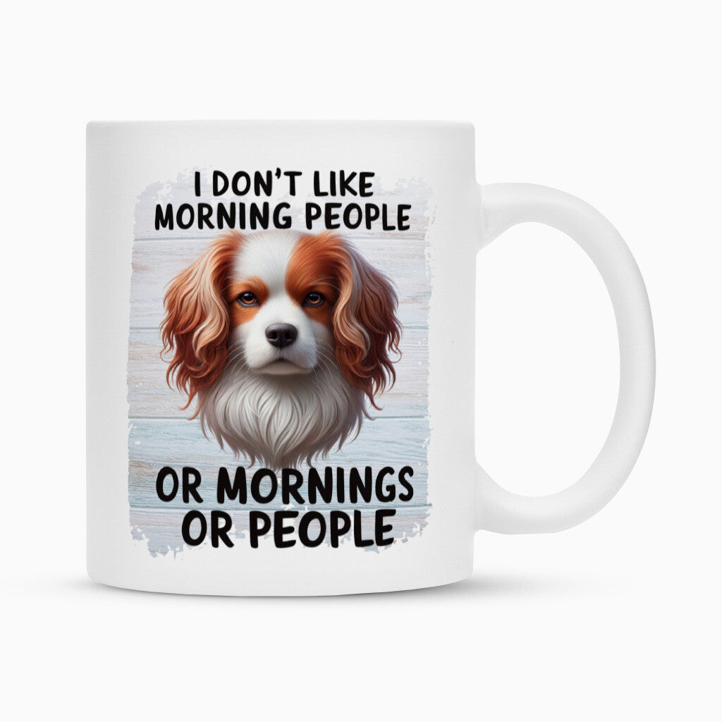 Tasse "Kooikerhondje - Morning People" Weiß – hunde-shirt.de