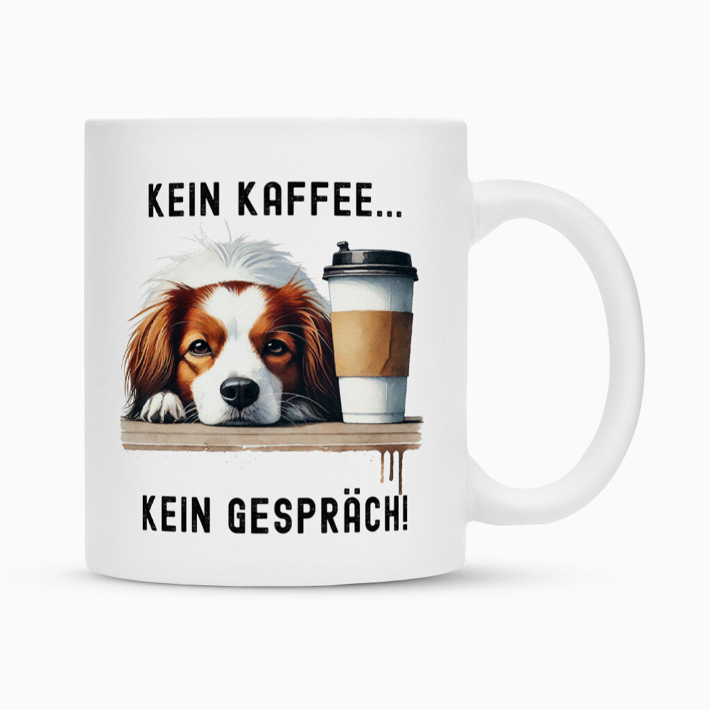 Tasse "Kooikerhondje - Kein Kaffee..." Weiß – hunde-shirt.de