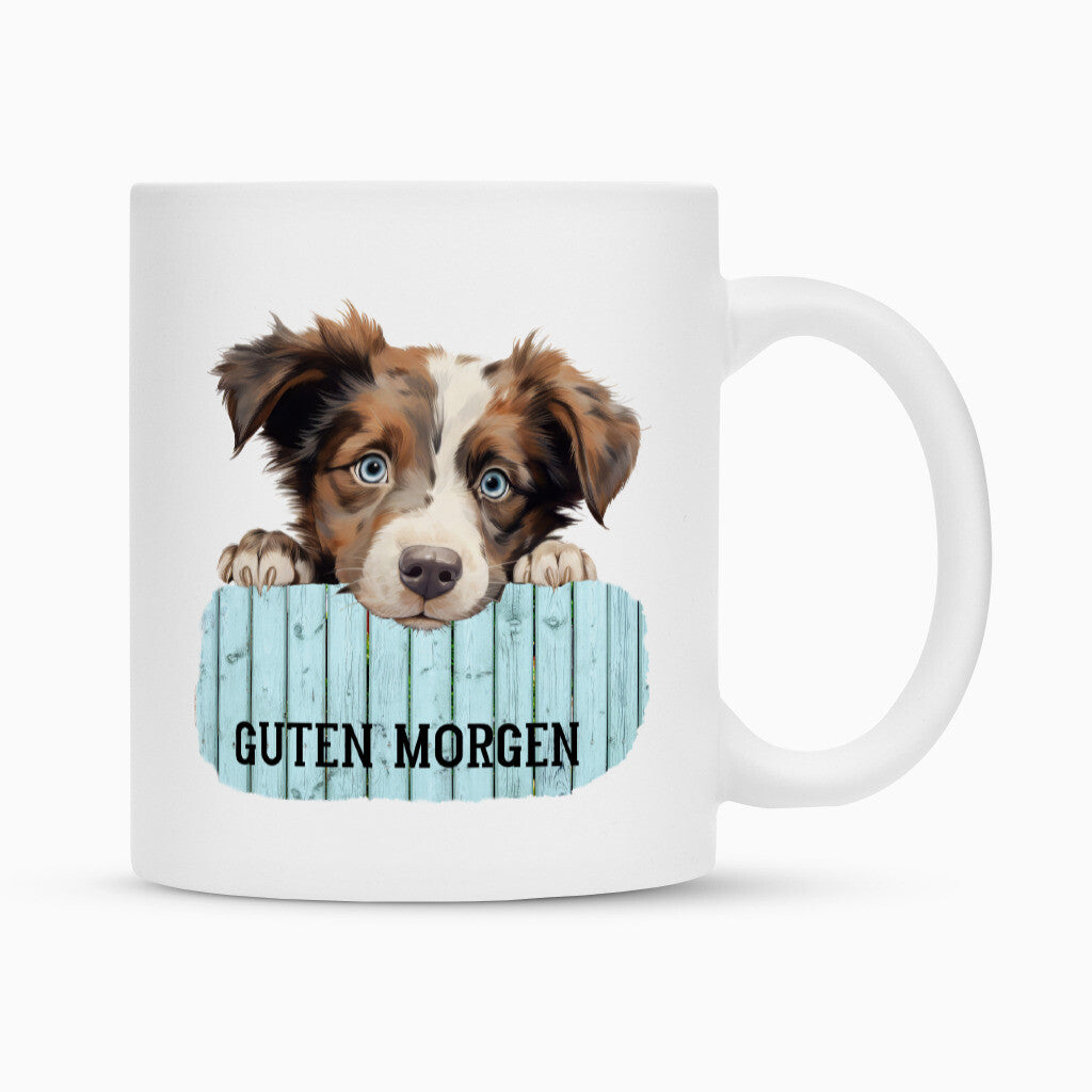 Tasse "Kooikerhondje - Guten Morgen" Weiß – hunde-shirt.de