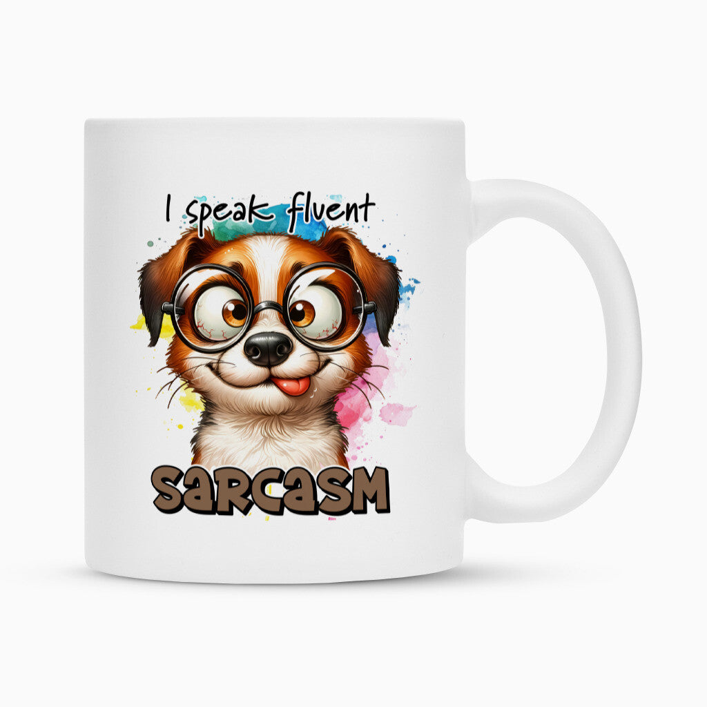 Tasse "Kooikerhondje - Sarcasm" Weiß – hunde-shirt.de