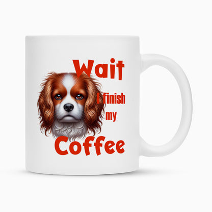 Tasse "Kooikerhondje - Wait..." Weiß – hunde-shirt.de