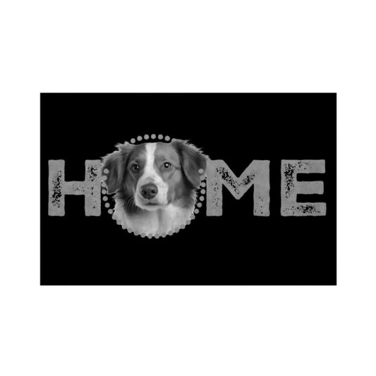 Fußmatte "Kooikerhondje - HOME-Edition" Weiß – hunde-shirt.de