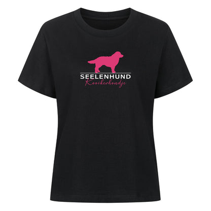 Premium Damen-Shirt "Kooikerhondje - Seelenhund" Schwarz – hunde-shirt.de