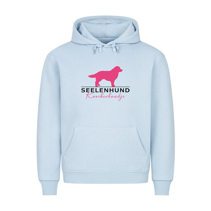 Premium Hoodie "Kooikerhondje - Seelenhund" Babyblau – hunde-shirt.de