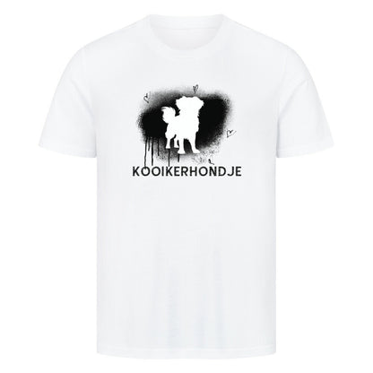 Premium T-Shirt "Kooikerhondje - Brush" Weiß – hunde-shirt.de