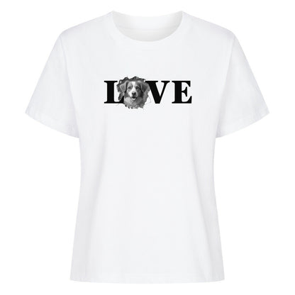 Premium Damen-Shirt "Kooikerhondje - LOVE" Weiß – hunde-shirt.de