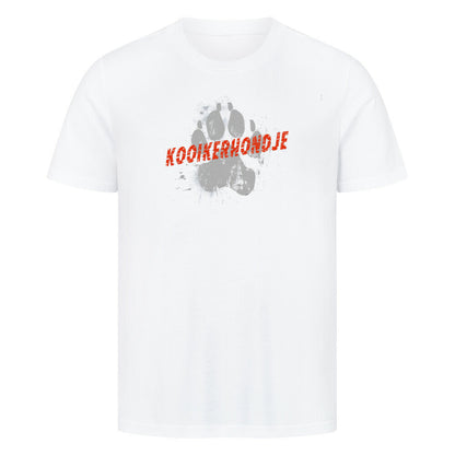 Premium T-Shirt "Kooikerhondje - PAW" Weiß – hunde-shirt.de