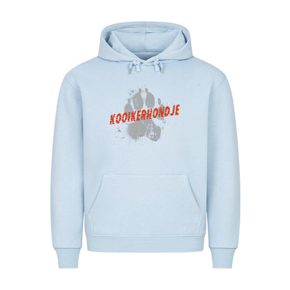 Premium Hoodie "Kooikerhondje - PAW" Babyblau – hunde-shirt.de