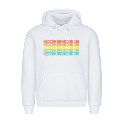Premium Hoodie "Kooikerhondje - RETRO" Weiß – hunde-shirt.de