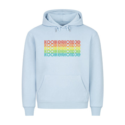 Premium Hoodie "Kooikerhondje - RETRO" Babyblau – hunde-shirt.de