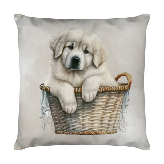 Kissen "Kuvasz - Waschtag" Weiß – hunde-shirt.de