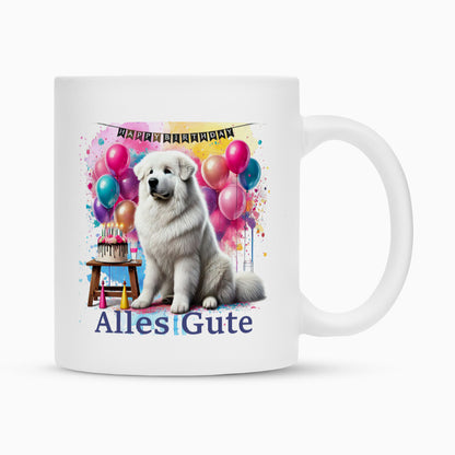Tasse "Kuvasz - Alles Gute" Weiß – hunde-shirt.de