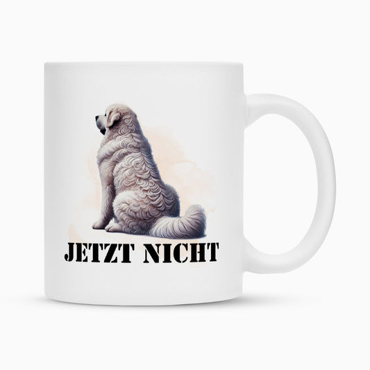 Tasse "Kuvasz - JETZT NICHT" Weiß – hunde-shirt.de