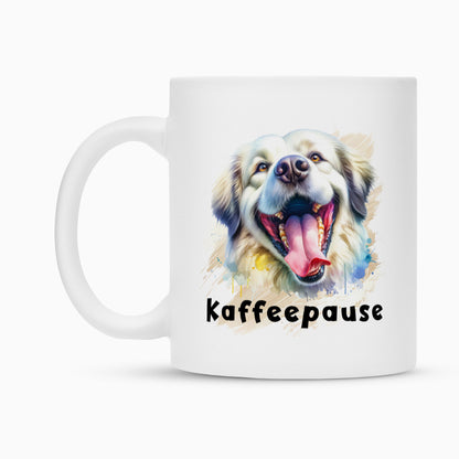 Tasse "Kuvasz - Kaffeepause" – hunde-shirt.de