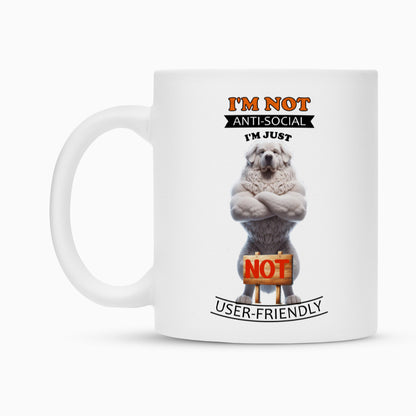 Tasse "Kuvasz - Anti-Social" – hunde-shirt.de