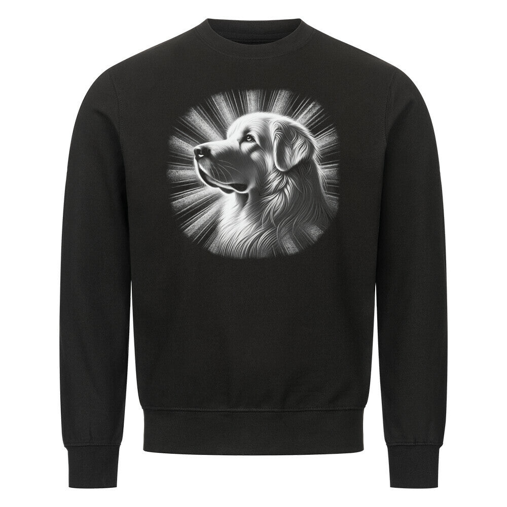 Premium Sweatshirt "Kuvasz - Shine" Schwarz – hunde-shirt.de