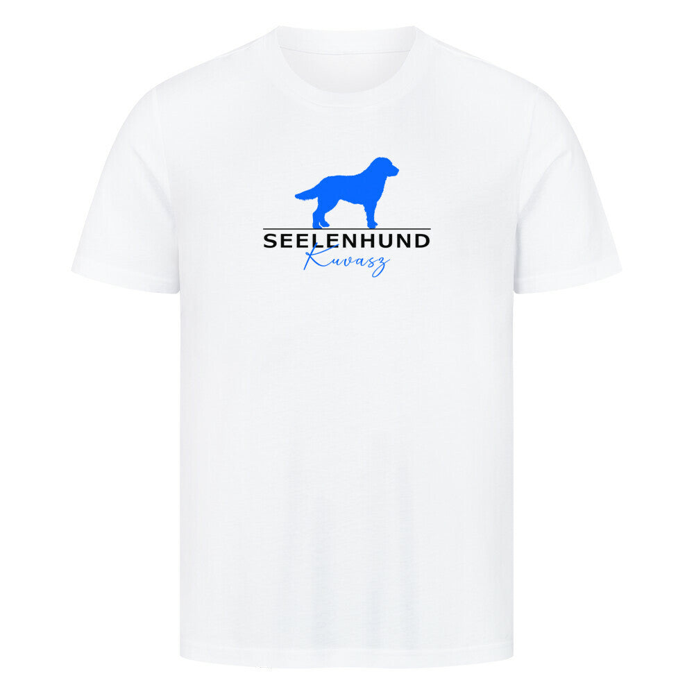 Premium T-Shirt "Kuvasz - Seelenhund" Weiß – hunde-shirt.de