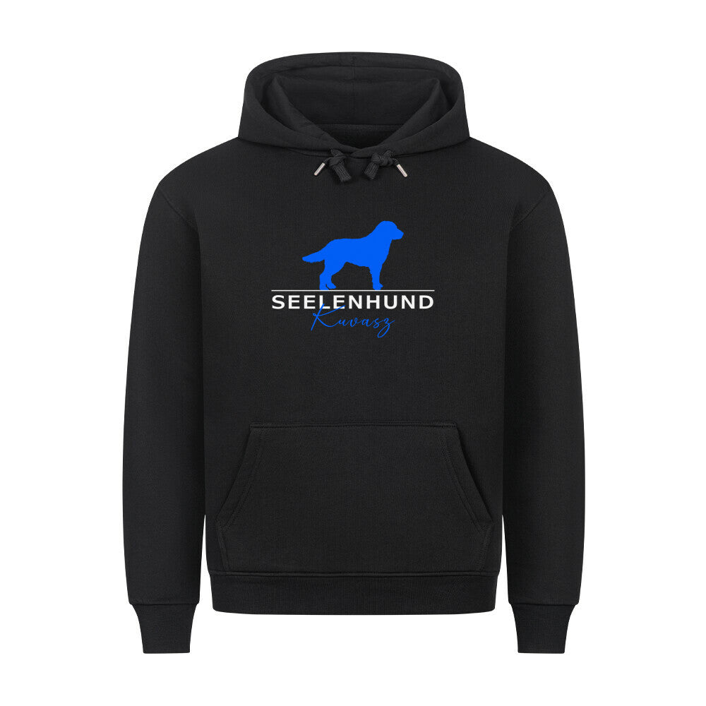 Premium Hoodie "Kuvasz - Seelenhund" Schwarz – hunde-shirt.de