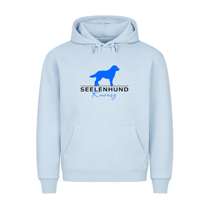 Premium Hoodie "Kuvasz - Seelenhund" Babyblau – hunde-shirt.de