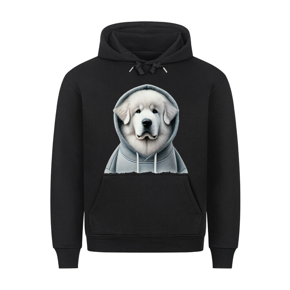 Premium Hoodie "Kuvasz - Hooded" Schwarz – hunde-shirt.de
