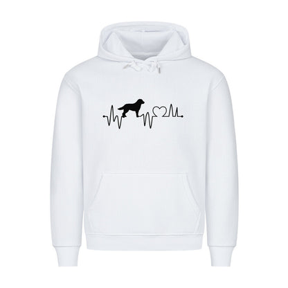 Premium Hoodie "Kuvasz - Heartbeat" Weiß – hunde-shirt.de