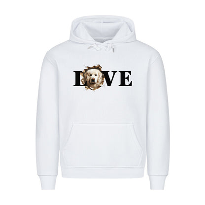 Premium Hoodie "Kuvasz - LOVE" Weiß – hunde-shirt.de