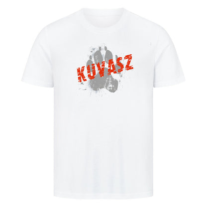 Premium T-Shirt "Kuvasz - PAW" Weiß – hunde-shirt.de