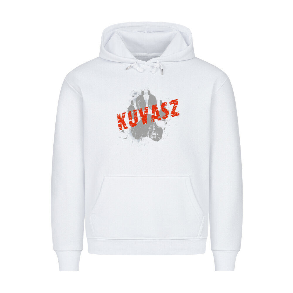 Premium Hoodie "Kuvasz - PAW" Weiß – hunde-shirt.de