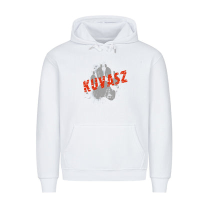 Premium Hoodie "Kuvasz - PAW" Weiß – hunde-shirt.de