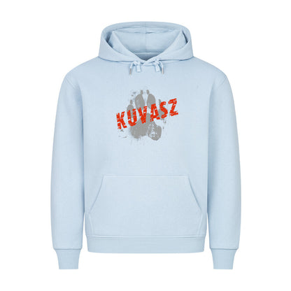 Premium Hoodie "Kuvasz - PAW" Babyblau – hunde-shirt.de