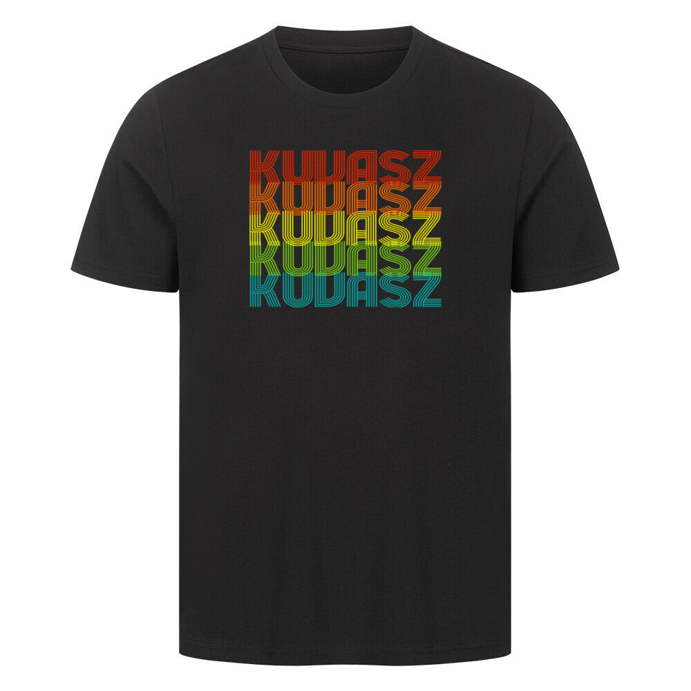 Premium T-Shirt "Kuvasz - RETRO" Schwarz – hunde-shirt.de