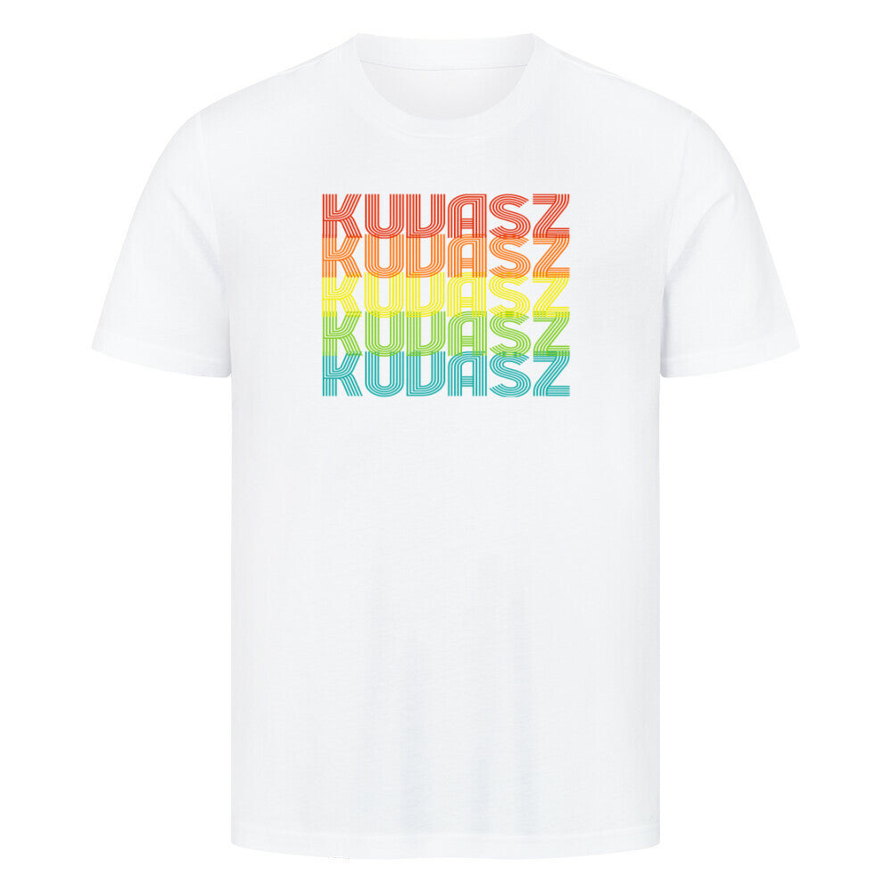 Premium T-Shirt "Kuvasz - RETRO" Weiß – hunde-shirt.de