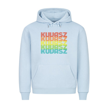 Premium Hoodie "Kuvasz - RETRO" Babyblau – hunde-shirt.de