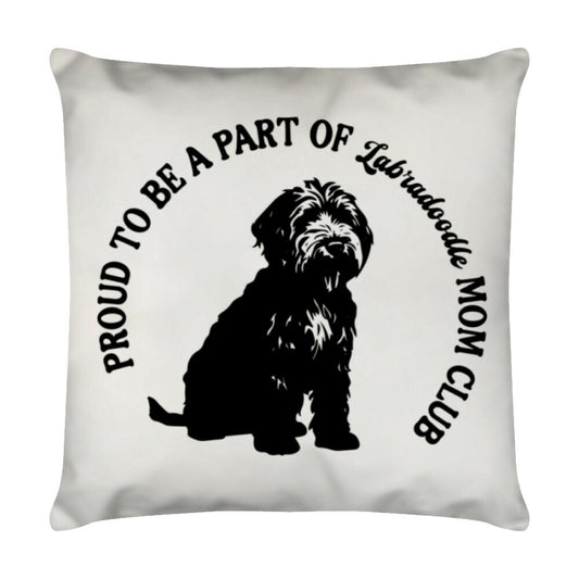 Kissen "Labradoodle - MOM CLUB" Weiß – hunde-shirt.de