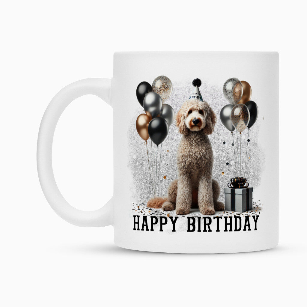 Tasse "Labradoodle - Happy Birthday" – hunde-shirt.de