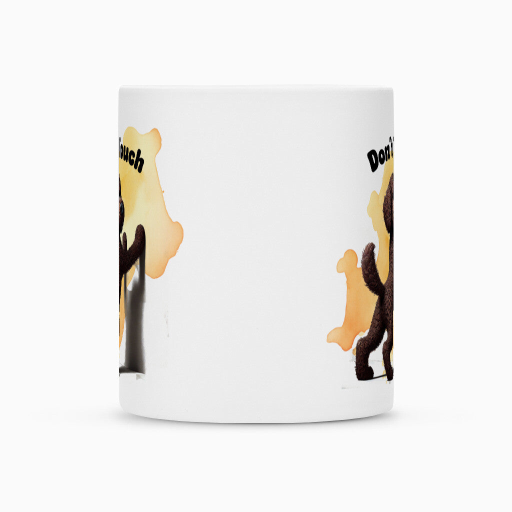 Tasse "Labradoodle braun - Don´t touch" – hunde-shirt.de