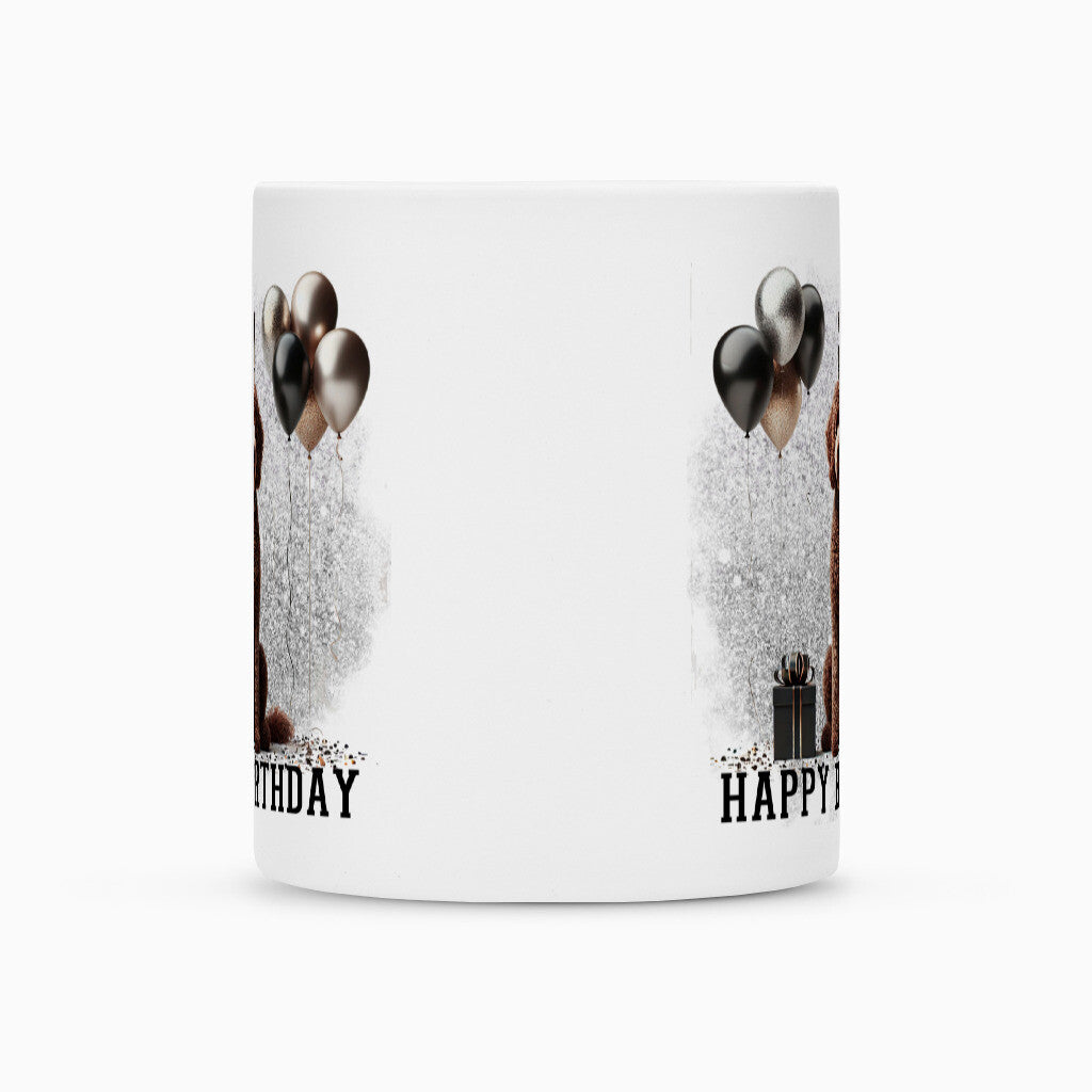 Tasse "Labradoodle braun - Happy Birthday" – hunde-shirt.de