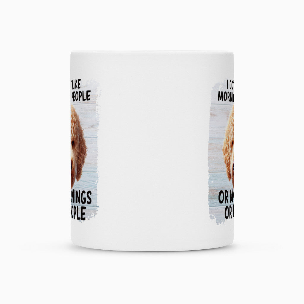 Tasse "Labradoodle hell - Morning People" – hunde-shirt.de