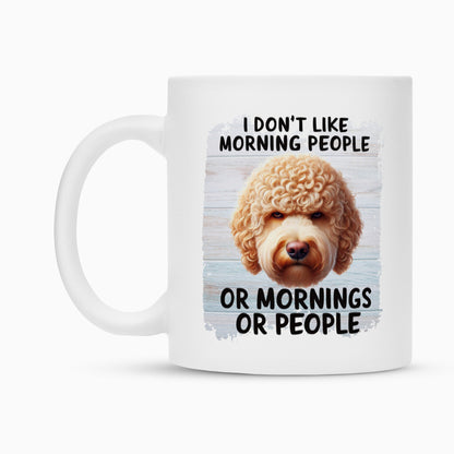 Tasse "Labradoodle hell - Morning People" – hunde-shirt.de